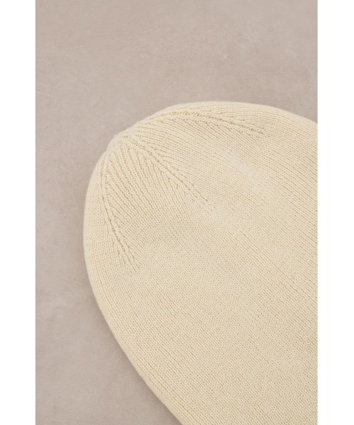 AZUL by moussy（アズールバイマウジー）の「リブニットライトビーニー（ニットキャップ/ビーニー・レディース・アイボリー/ブラック・FREE）」の7枚目の写真