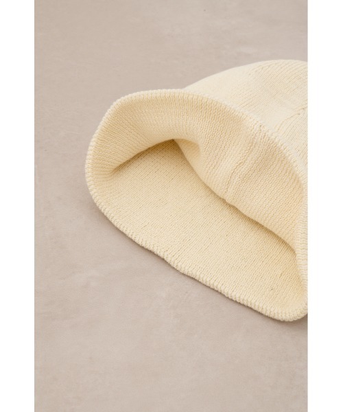 AZUL by moussy（アズールバイマウジー）の「リブニットライトビーニー（ニットキャップ/ビーニー・レディース・アイボリー/ブラック・FREE）」の8枚目の写真