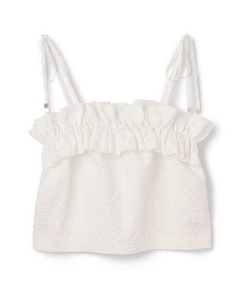 GRACE CONTINENTAL（グレースコンチネンタル）の「ビスチェチュールトップ（その他トップス・レディース・ホワイト/ブラック・36）」の11枚目の写真