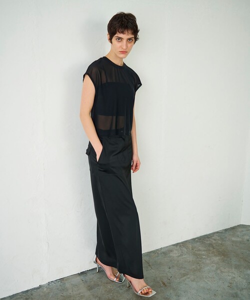 GRACE CONTINENTAL（グレースコンチネンタル）の「ビスチェチュールトップ（その他トップス・レディース・ホワイト/ブラック・36）」の19枚目の写真