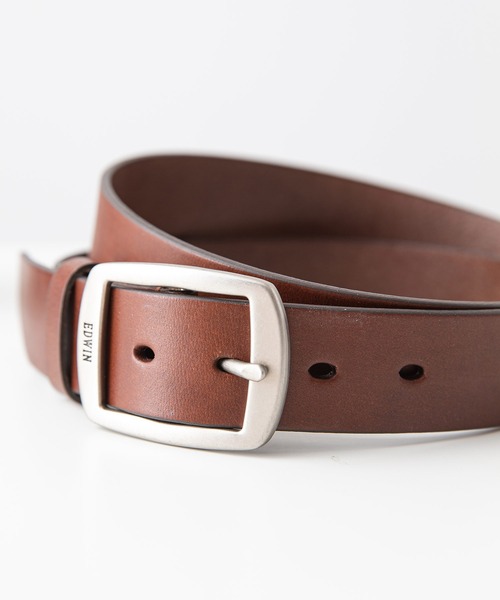 EDWIN(エドウィン)の「【EDWIN/エドウィン】35MMギャリソンベルト 牛革 日本製(ベルト・メンズ・ダークブラウン/ブラウン/ブラック・FREE)」の6枚目の写真