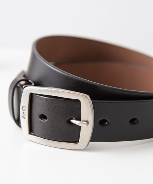 EDWIN(エドウィン)の「【EDWIN/エドウィン】35MMギャリソンベルト 牛革 日本製(ベルト・メンズ・ダークブラウン/ブラウン/ブラック・FREE)」の5枚目の写真