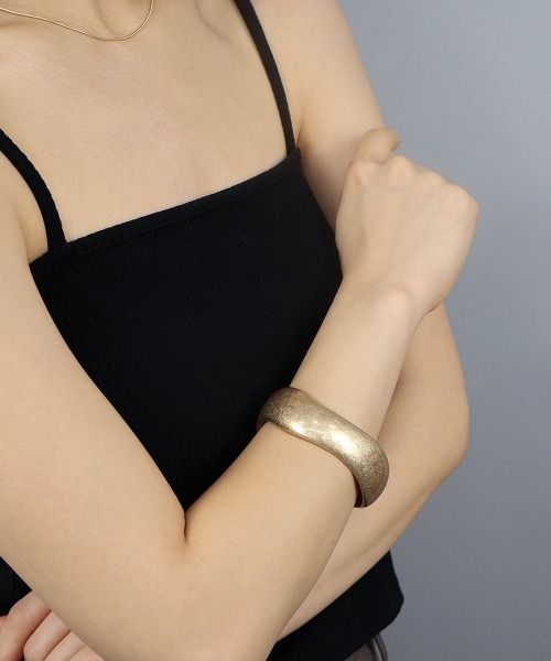 セール】【金属アレルギー対応】 マット ワイド ニュアンスバングル