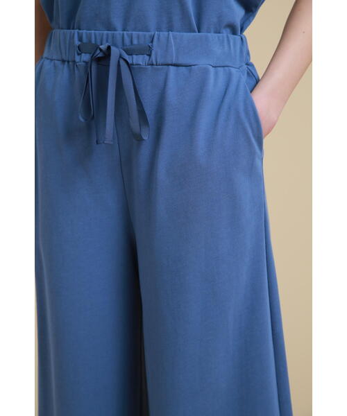 PINKY&DIANNE（ピンキーアンドダイアン）の「◆[THE HOLIDAY CLOSET]コットンジャージーワイドパンツ（その他パンツ・レディース・ブルー/ブラック・38/36）」の12枚目の写真