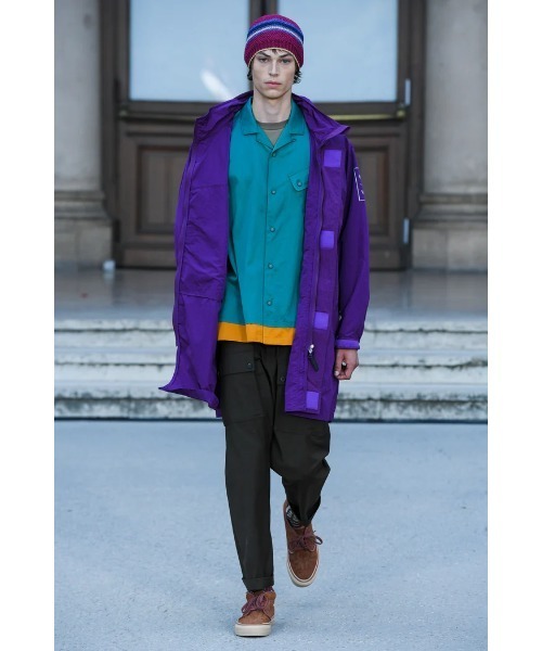 WHITE MOUNTAINEERING(ホワイトマウンテニアリング)の「WASHI PAPER BUCKET HAT(ハット・メンズ・カーキ/パープル/ブラウン・FREE)」の4枚目の写真