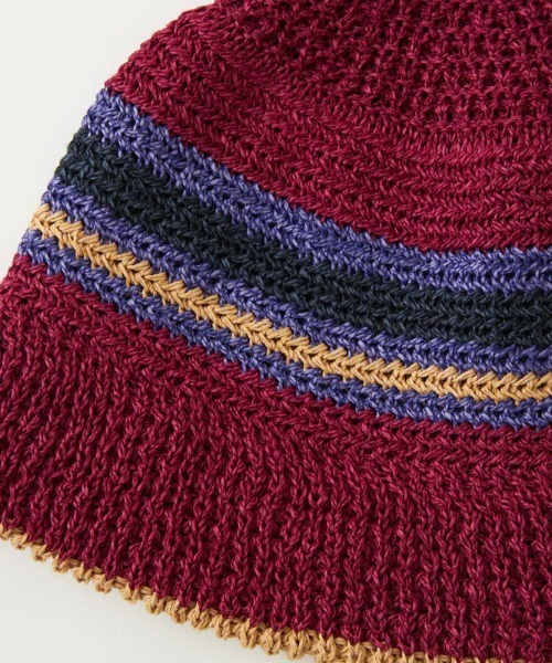 WHITE MOUNTAINEERING(ホワイトマウンテニアリング)の「WASHI PAPER BUCKET HAT(ハット・メンズ・カーキ/パープル/ブラウン・FREE)」の7枚目の写真