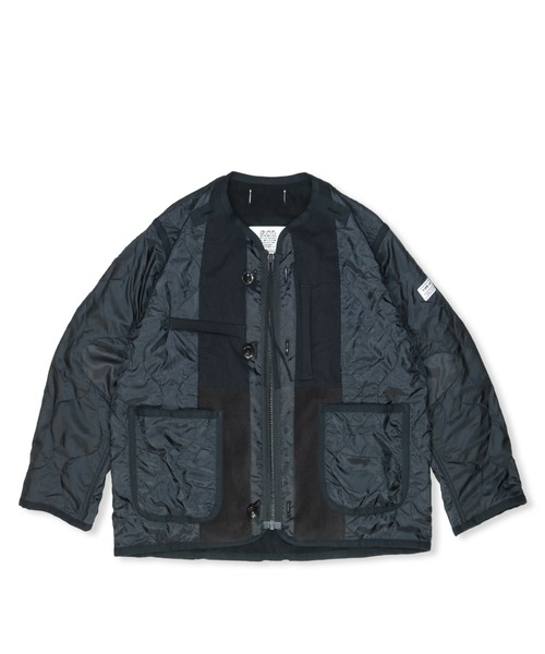ジャケット・アウター elephant TRIBAL fabrics Liner BigBlouson elephant TRIBAL fabrics / Hybrid Quilting Liner - BLACK – COFFIN