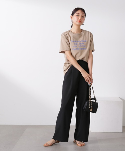 N.（N. Natural Beauty Basic）（エヌエヌナチュラルビューティーベーシック）の「◆麻調イージーパンツ（その他パンツ・レディース・ベージュ/グリーン/ブラック・MEDIUM）」の21枚目の写真