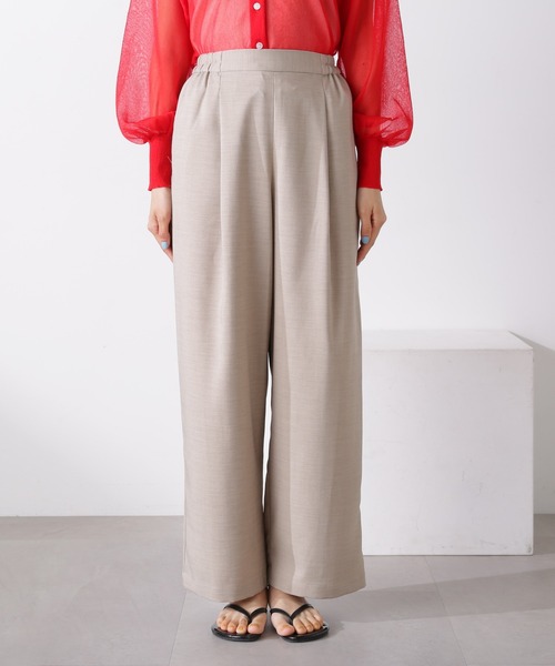 N.（N. Natural Beauty Basic）（エヌエヌナチュラルビューティーベーシック）の「◆麻調イージーパンツ（その他パンツ・レディース・ベージュ/グリーン/ブラック・MEDIUM）」の14枚目の写真