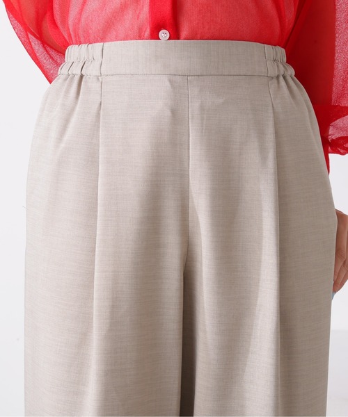 N.（N. Natural Beauty Basic）（エヌエヌナチュラルビューティーベーシック）の「◆麻調イージーパンツ（その他パンツ・レディース・ベージュ/グリーン/ブラック・MEDIUM）」の6枚目の写真