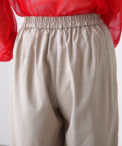 N.（N. Natural Beauty Basic）（エヌエヌナチュラルビューティーベーシック）の「◆麻調イージーパンツ（その他パンツ・レディース・ベージュ/グリーン/ブラック・MEDIUM）」の8枚目の写真