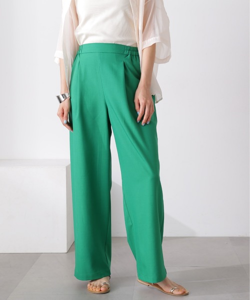 N.（N. Natural Beauty Basic）（エヌエヌナチュラルビューティーベーシック）の「◆麻調イージーパンツ（その他パンツ・レディース・ベージュ/グリーン/ブラック・MEDIUM）」の20枚目の写真