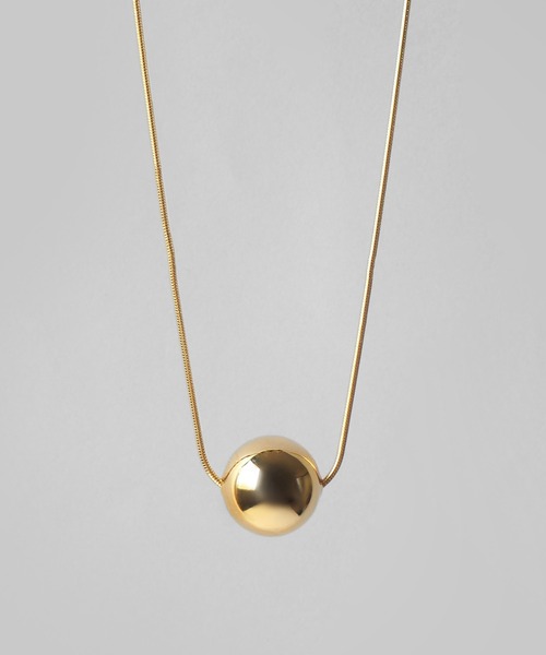 minia（ミニア）の「大ボールスライダーネックレス＜2WAY＞（ネックレス・レディース・シルバー/ゴールド・FREE）」の3枚目の写真