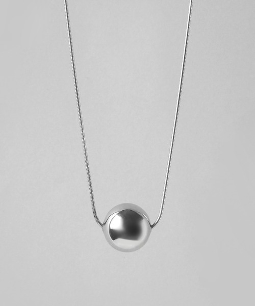 minia（ミニア）の「大ボールスライダーネックレス＜2WAY＞（ネックレス・レディース・シルバー/ゴールド・FREE）」の4枚目の写真