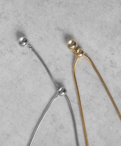 minia（ミニア）の「大ボールスライダーネックレス＜2WAY＞（ネックレス・レディース・シルバー/ゴールド・FREE）」の6枚目の写真
