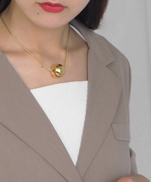 minia（ミニア）の「大ボールスライダーネックレス＜2WAY＞（ネックレス・レディース・シルバー/ゴールド・FREE）」の7枚目の写真