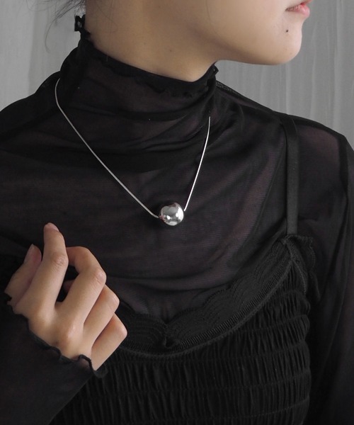 minia（ミニア）の「大ボールスライダーネックレス＜2WAY＞（ネックレス・レディース・シルバー/ゴールド・FREE）」の10枚目の写真