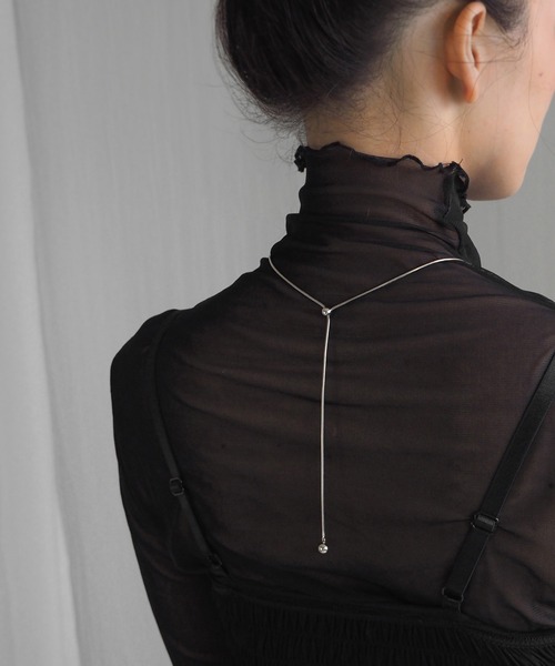 minia（ミニア）の「大ボールスライダーネックレス＜2WAY＞（ネックレス・レディース・シルバー/ゴールド・FREE）」の12枚目の写真