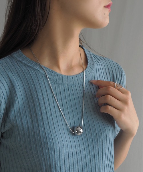 minia（ミニア）の「大ボールスライダーネックレス＜2WAY＞（ネックレス・レディース・シルバー/ゴールド・FREE）」の13枚目の写真