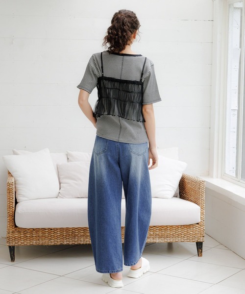 LAKOLE(ラコレ)の「チュールシャーリングキャミ / 113784(キャミソール・レディース・ブラック/イエロー/オフホワイト/ブラック系9/シルバー系1・SMALL/MEDIUM)」の20枚目の写真