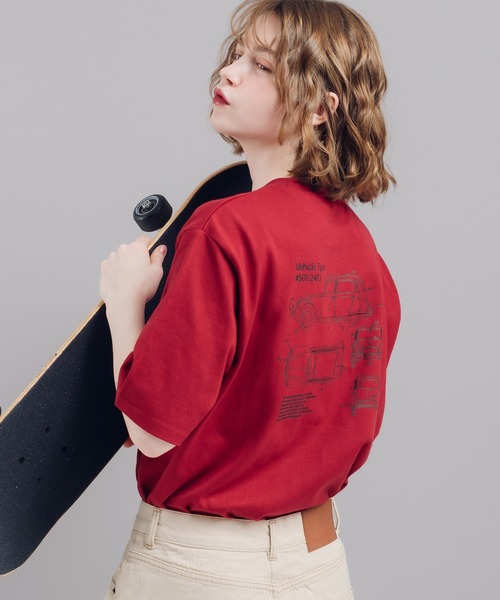 MUHET（ミュエータ）の「アソートバックプリントTシャツ（Tシャツ/カットソー・レディース・ブラック/ネイビー/レッド・X-LARGE/MEDIUM）」の3枚目の写真