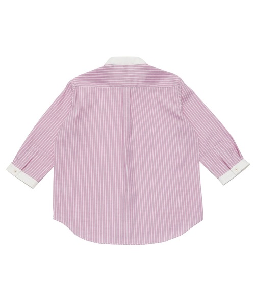 Pitta Re:)（ピッタリ）の「【Pitta Re:)】ふわっとガーゼシャツ 七分袖 綿100% レディースカジュアルシャツ（シャツ/ブラウス・レディース・ピンク・M/LL/L/S）」の3枚目の写真