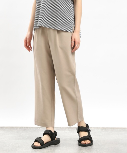 GLOBAL WORK Smile Seed Store（グローバルワーク スマイルシードストア）の「リネンライクタックテーパードパンツ/977011（その他パンツ・レディース・ベージュ/ネイビー/ダークブラウン/ブラック・X-LARGE/LARGE/MEDIUM/SMALL）」の14枚目の写真