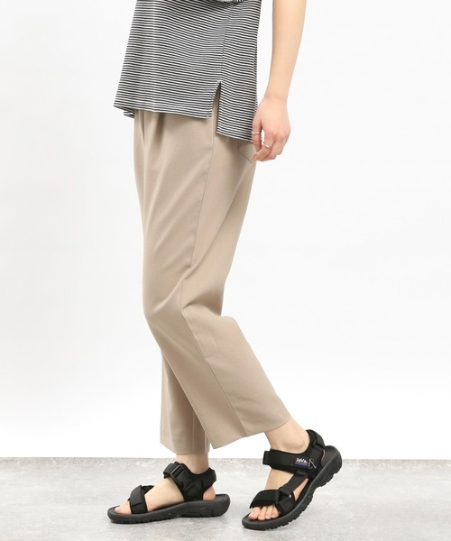 GLOBAL WORK Smile Seed Store（グローバルワーク スマイルシードストア）の「リネンライクタックテーパードパンツ/977011（その他パンツ・レディース・ベージュ/ネイビー/ダークブラウン/ブラック・X-LARGE/LARGE/MEDIUM/SMALL）」の15枚目の写真