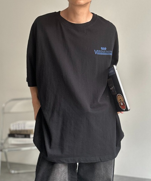 【関税込】 グラフィック プリント 半袖 Tシャツ - ブラック MONO-MART tシャツ グラフィックプリント アソート 半袖Tシャツ