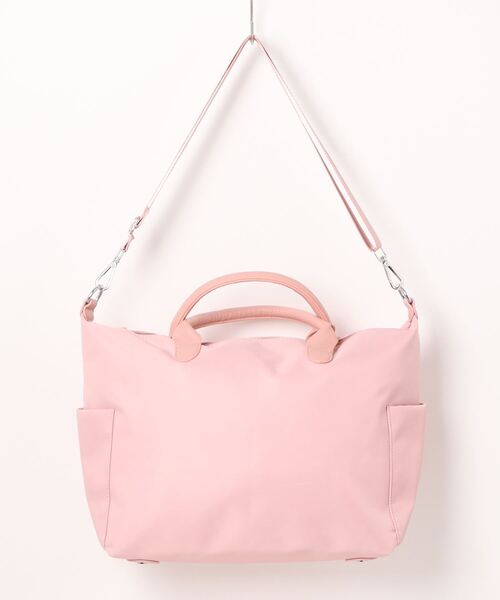 florist(フローリスト)の「【2size展開】【2WAY・撥水】 ポイントレザーワントーンボストンバッグ/ショルダーバッグ(ボストンバッグ・レディース・グレー系1/ブラック系2/グレー系2/ブラック系1/ピンク系2/ピンク系1・L/M)」の15枚目の写真