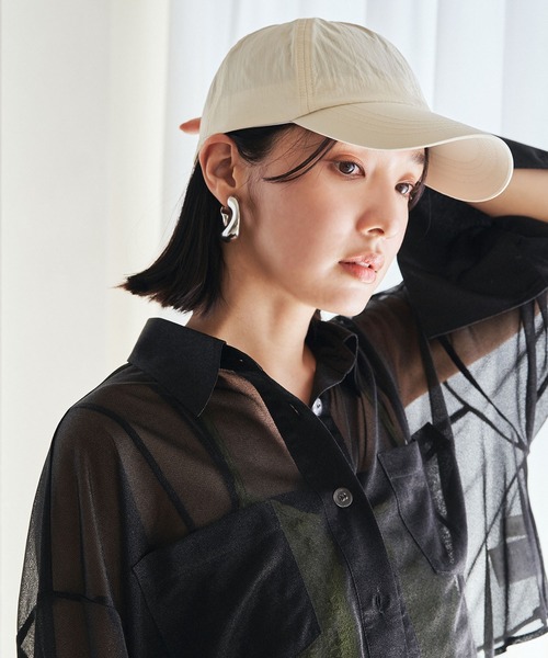 VIS（ビス）の「【撥水】ナイロンキャップ（キャップ・レディース・ブラック/ブラウン/キナリ・FREE）」の2枚目の写真