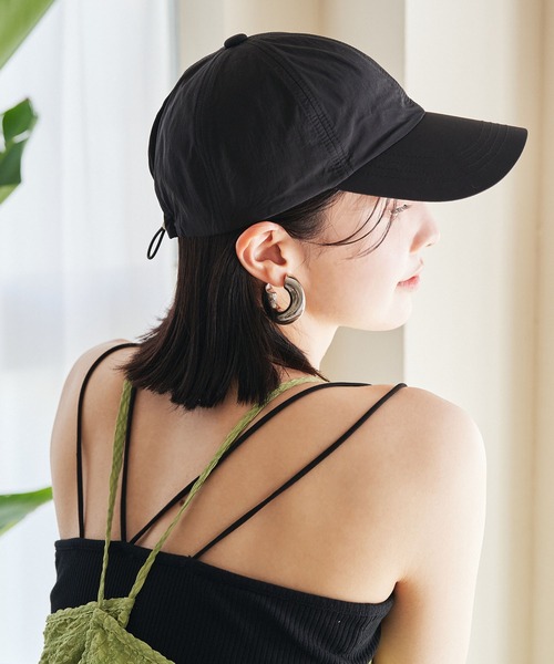 VIS（ビス）の「【撥水】ナイロンキャップ（キャップ・レディース・ブラック/ブラウン/キナリ・FREE）」の3枚目の写真