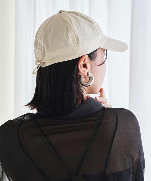VIS（ビス）の「【撥水】ナイロンキャップ（キャップ・レディース・ブラック/ブラウン/キナリ・FREE）」の6枚目の写真