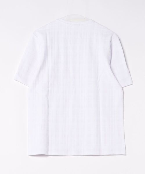 MONSIEUR NICOLE（ムッシュニコル）の「シャドーチェック キーネックTシャツ（Tシャツ/カットソー・メンズ・ホワイト/ライトグレー/ピンク/ブラック・MEDIUM/LARGE/X-LARGE）」の18枚目の写真