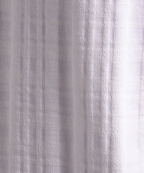 MONSIEUR NICOLE（ムッシュニコル）の「シャドーチェック キーネックTシャツ（Tシャツ/カットソー・メンズ・ホワイト/ライトグレー/ピンク/ブラック・MEDIUM/LARGE/X-LARGE）」の15枚目の写真