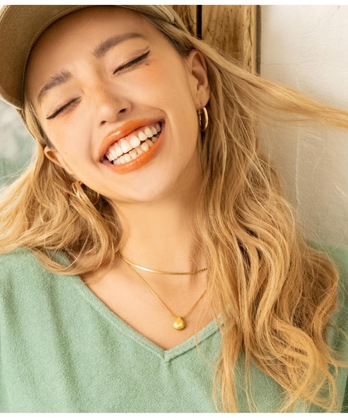 anap mimpi(アナップミンピ)の「シェルモチーフネックレス(ネックレス・レディース・ゴールド・FREE)」の9枚目の写真