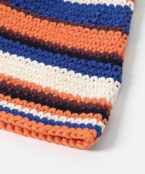 KBF（ケイビーエフ）の「マルチボーダーニットHAT（ハット・レディース・グリーン系その他/オレンジ系その他・ONE）」の12枚目の写真