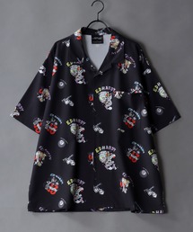 Ed Hardy（エドハーディー）の「Ed Hardy/エド・ハーディー 総柄プリント オーバーサイズ オープンカラーシャツ（シャツ/ブラウス・メンズ）」