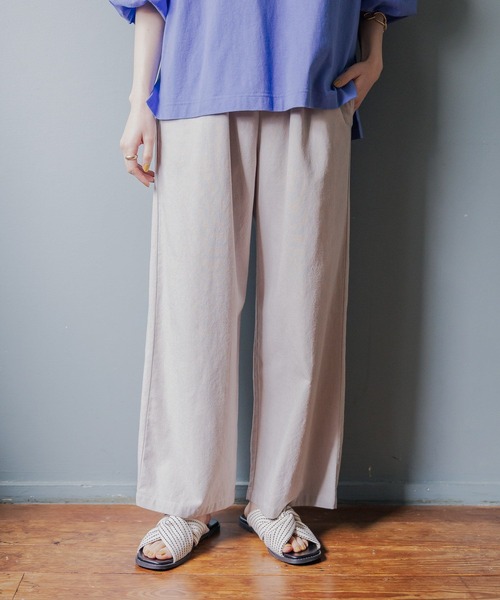 studio CLIP（スタディオクリップ）の「【イージーケア/接触冷感】多機能イージーストレートパンツ[プチ・プラスサイズあり]（その他パンツ・レディース・ブルー/カーキ/ブラック/ベージュ/ブラウン/グレー・SMALL/MEDIUM/LARGE/X-LARGE/XX-LARGE/XXX-LARGE/PF）」の3枚目の写真