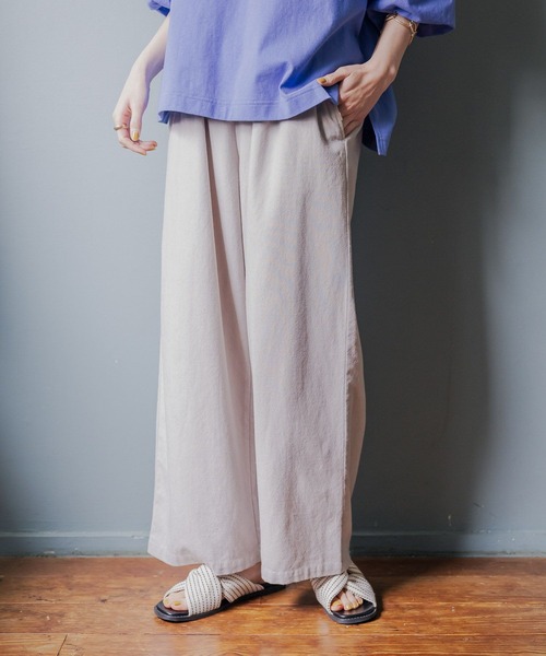 studio CLIP（スタディオクリップ）の「【イージーケア/接触冷感】多機能イージーストレートパンツ[プチ・プラスサイズあり]（その他パンツ・レディース・ブルー/カーキ/ブラック/ベージュ/ブラウン/グレー・SMALL/MEDIUM/LARGE/X-LARGE/XX-LARGE/XXX-LARGE/PF）」の7枚目の写真