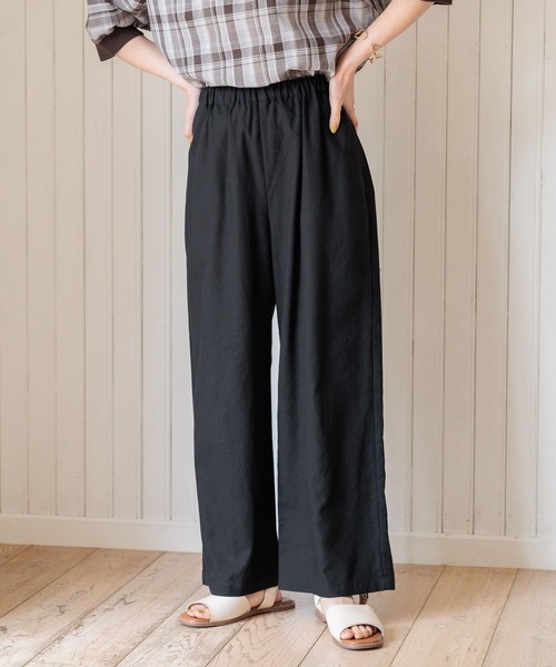 studio CLIP（スタディオクリップ）の「【イージーケア/接触冷感】多機能イージーストレートパンツ[プチ・プラスサイズあり]（その他パンツ・レディース・ブルー/カーキ/ブラック/ベージュ/ブラウン/グレー・SMALL/MEDIUM/LARGE/X-LARGE/XX-LARGE/XXX-LARGE/PF）」の13枚目の写真