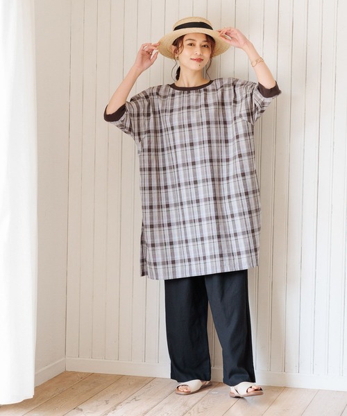 studio CLIP（スタディオクリップ）の「【イージーケア/接触冷感】多機能イージーストレートパンツ[プチ・プラスサイズあり]（その他パンツ・レディース・ブルー/カーキ/ブラック/ベージュ/ブラウン/グレー・SMALL/MEDIUM/LARGE/X-LARGE/XX-LARGE/XXX-LARGE/PF）」の14枚目の写真