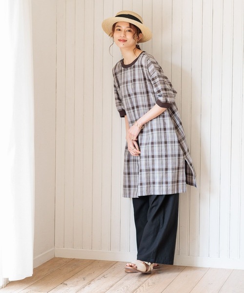 studio CLIP（スタディオクリップ）の「【イージーケア/接触冷感】多機能イージーストレートパンツ[プチ・プラスサイズあり]（その他パンツ・レディース・ブルー/カーキ/ブラック/ベージュ/ブラウン/グレー・SMALL/MEDIUM/LARGE/X-LARGE/XX-LARGE/XXX-LARGE/PF）」の16枚目の写真