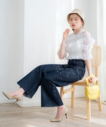 WILLSELECTION | パール付きデニムパンツ(デニムパンツ)