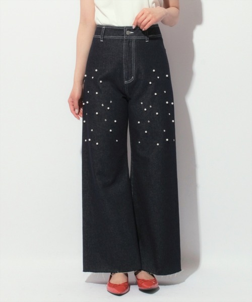 WILLSELECTION（ウィルセレクション）の「パール付きデニムパンツ（デニムパンツ・レディース・インディゴブルー/ブルー・SMALL/MEDIUM）」の8枚目の写真
