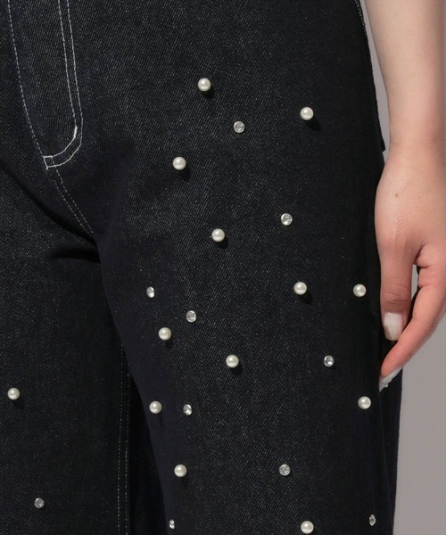 WILLSELECTION（ウィルセレクション）の「パール付きデニムパンツ（デニムパンツ・レディース・インディゴブルー/ブルー・SMALL/MEDIUM）」の13枚目の写真