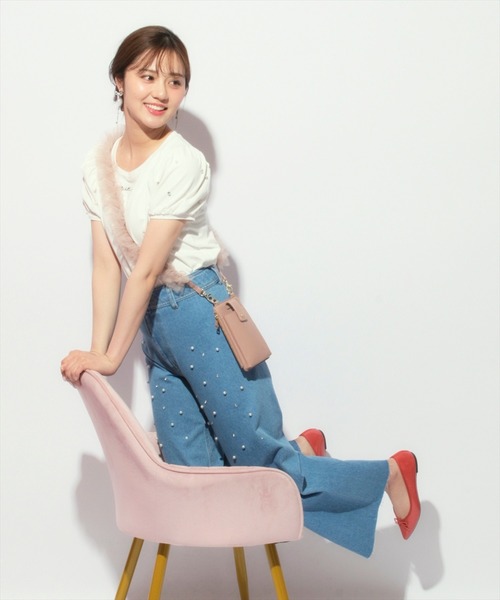 WILLSELECTION（ウィルセレクション）の「パール付きデニムパンツ（デニムパンツ・レディース・インディゴブルー/ブルー・SMALL/MEDIUM）」の17枚目の写真