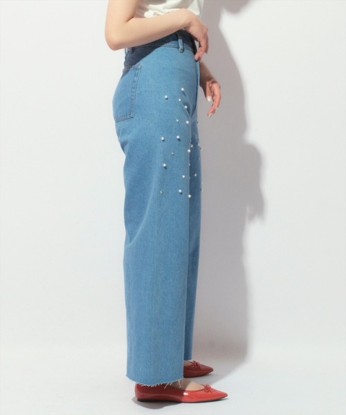 WILLSELECTION（ウィルセレクション）の「パール付きデニムパンツ（デニムパンツ・レディース・インディゴブルー/ブルー・SMALL/MEDIUM）」の22枚目の写真