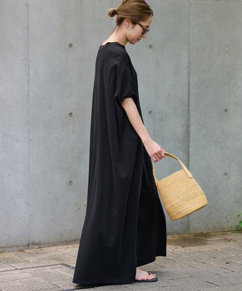 FRAMeWORK(フレームワーク)の「≪追加≫ジャージドレス2(ワンピース・レディース・グレー/ブラック・38/36)」の8枚目の写真