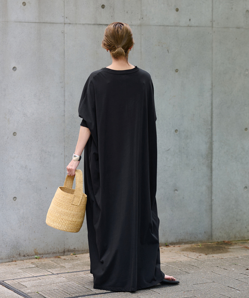 FRAMeWORK(フレームワーク)の「≪追加≫ジャージドレス2(ワンピース・レディース・グレー/ブラック・38/36)」の9枚目の写真